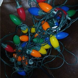 Xmas Vtg traditional  String Lights